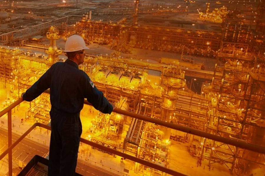 Lighting of the Aramco complex in Jazan